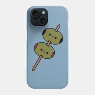 Cute Olives On Skewer - Kawaii Olives Phone Case