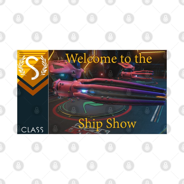 No mans sky themed welcome to the ships show by atadrawing