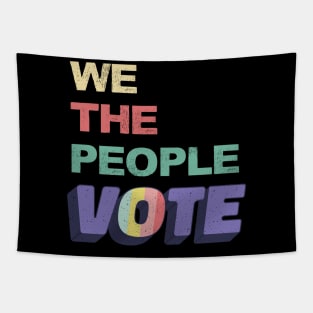 We The People Vote Retro Vintage Tapestry