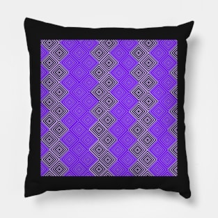 geometric purple diamond design Pillow