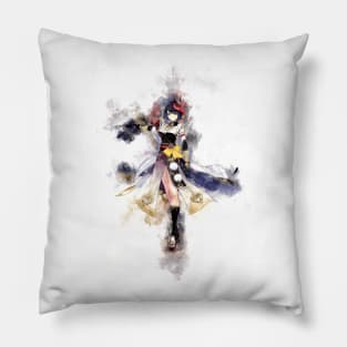 Kujou Sara - Genshin Impact (Watercolor) Pillow