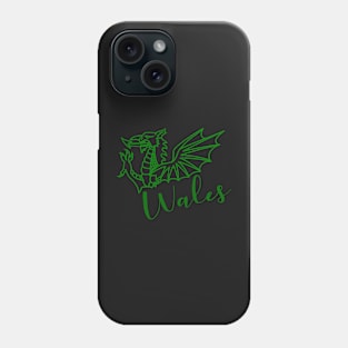 WALES ALL GREEN DRAIG DRAGON Phone Case