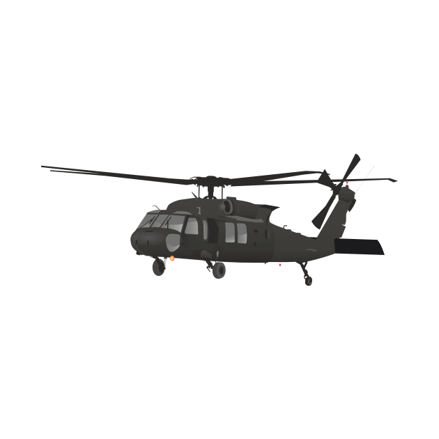 Black Hawk UH-60 Military Helicopter by NorseTech