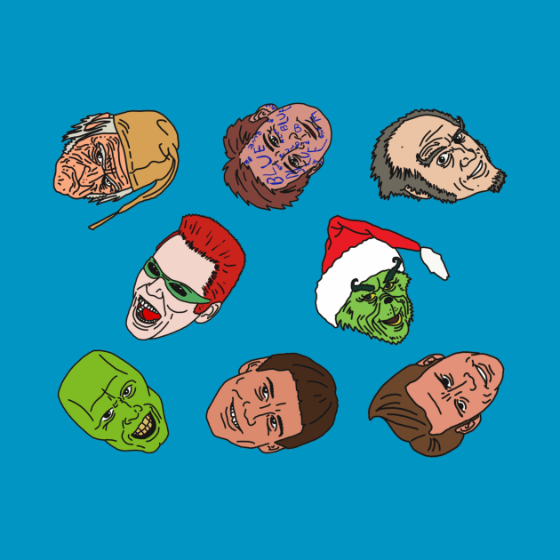 The Many Faces of Jim Carey by Owllee Designs