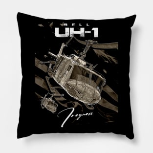 USA Bell UH-1 Iroquois Helicopter Pillow