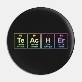 Science Teacher Chemical Elements Pin