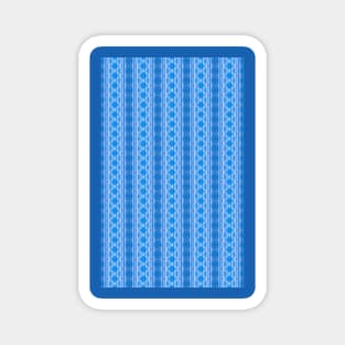 Complex Blue Stripes Magnet