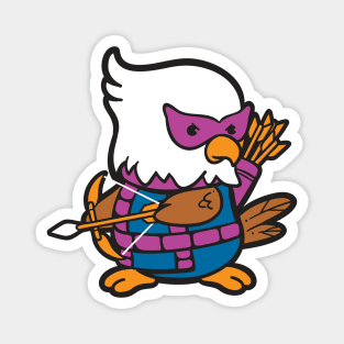 Mascot Hawk Magnet