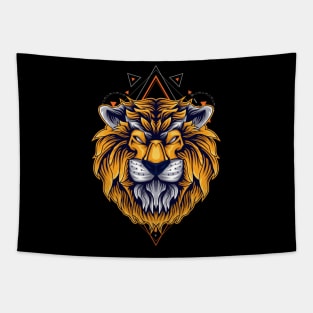 lion head design Tapestry