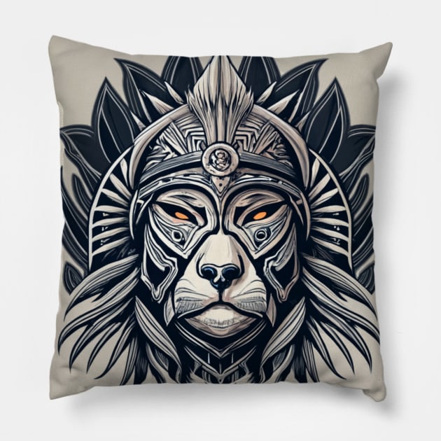 Native Indigenous Oblivion Skyrim Morrowind Lion Character Pillow by joolsd1@gmail.com