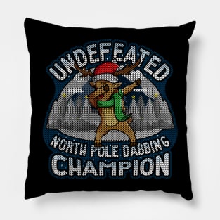 Dabbing Reindeer Pillow