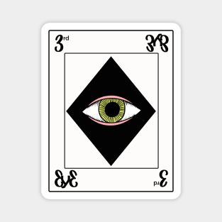 3rd eye playing card Magnet