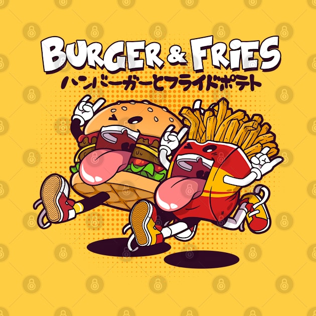 Burger & Fries by mankeeboi