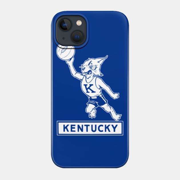 Vintage Kentucky Wildcat Basketball Logo - Kentucky - Phone Case