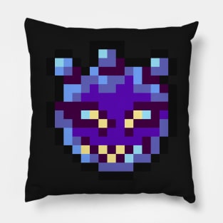 8-Bit Blue Fireball Pillow