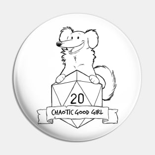 Smaller Print - Chaotic Good Girl Pin