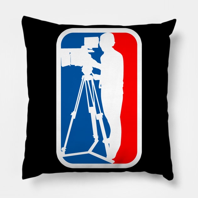 cameraman logo Pillow by shirtsly