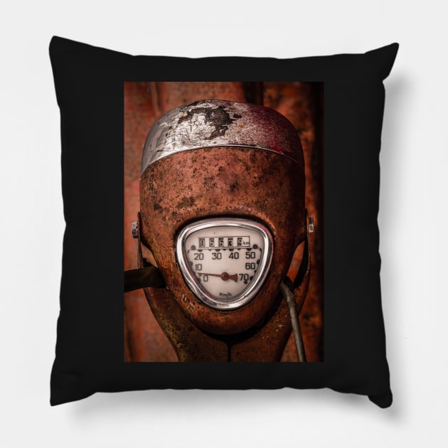 Rustic Speedometer Dial Pillow by mrdoomits