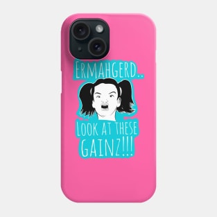 fitness girl, girls who lift, gym girl, barbell girl Phone Case