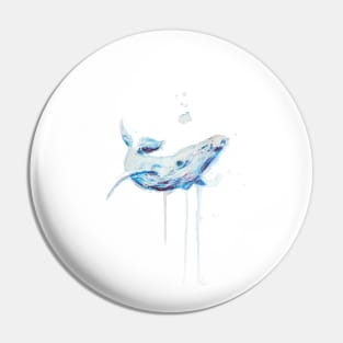 watercolor humpback whale drawing Pin