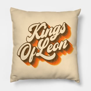 Kings Of Leon - Vintage Text Pillow