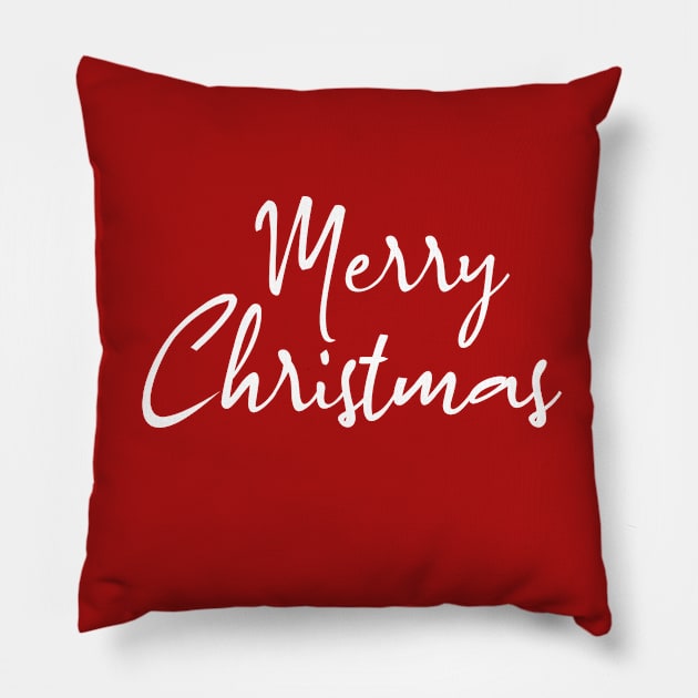 Merry Christmas Pillow by FlyingWhale369