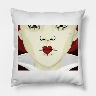 Queen of hearts face Pillow