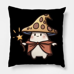 Cottagecore Aesthetic Kawaii Cute Mushroom Magician Pillow