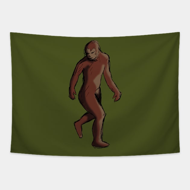 Sasquatching all day long Tapestry by Fun Funky Designs