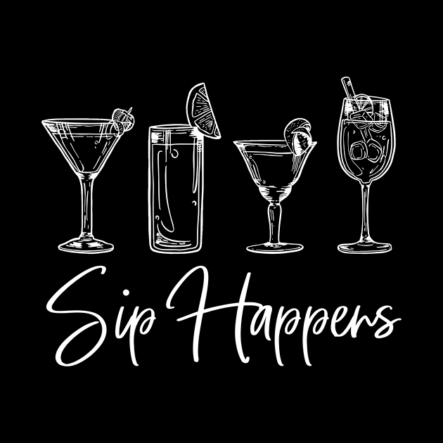 'Sip Happens Wine Glasses' Awesome Wine Lover Gift by ourwackyhome