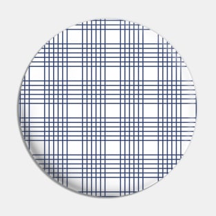 Blue Abstract Check Pattern Pin