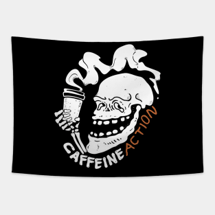 Skull Caffeine Tapestry