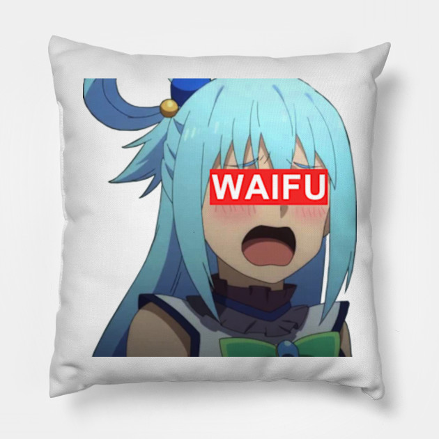 Aqua Konosuba Waifu Anime Aqua Konosuba Waifu Anime Pillow Teepublic