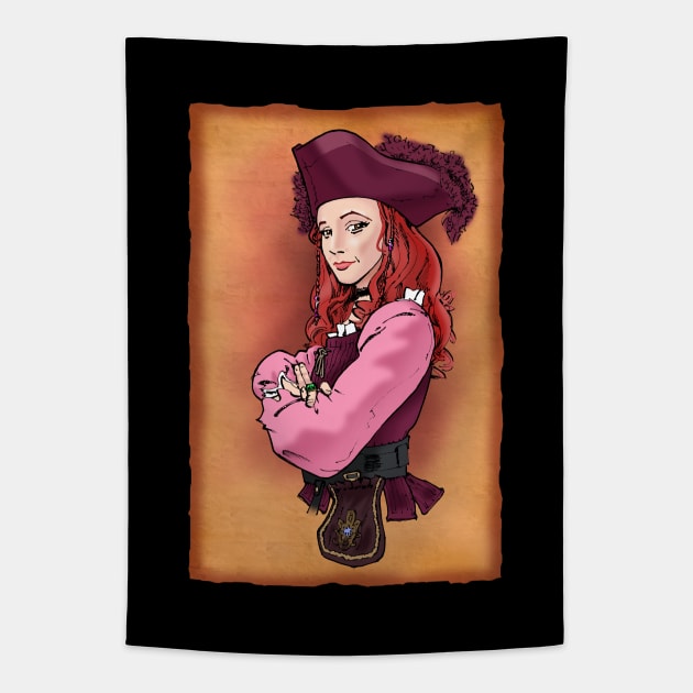 Pirate Redd Poster Tapestry by frankpepito