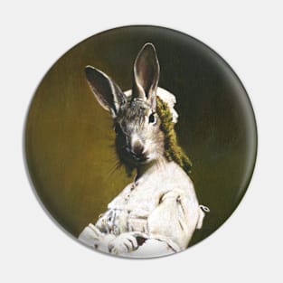 Rabbit Woman In White Pin