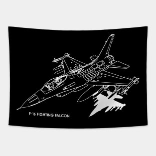 F-16 Fighting Falcon Tapestry