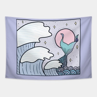 Great Mystical Wave - Fantasy Tapestry