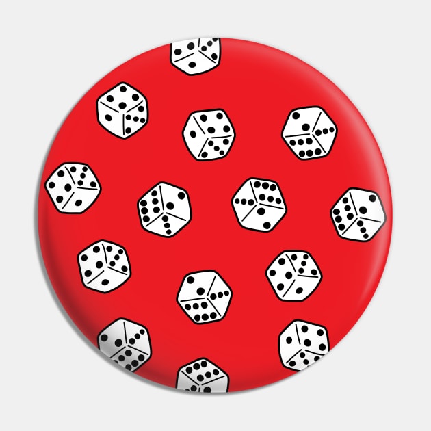 Roll the Dice pattern Pin by Cathalo