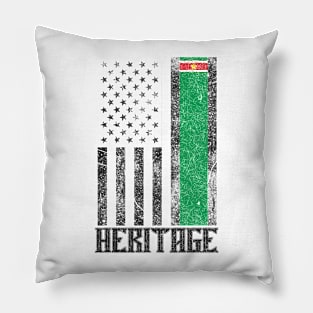 Suriname Hispanic Heritage destressed flag Pillow