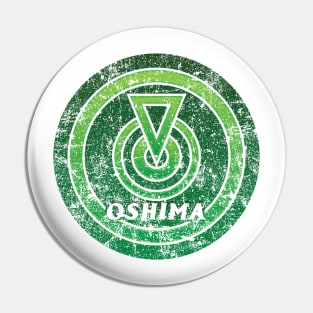 Oshima - Tokyo Metropolis - Prefecture of Japan - Distressed Pin