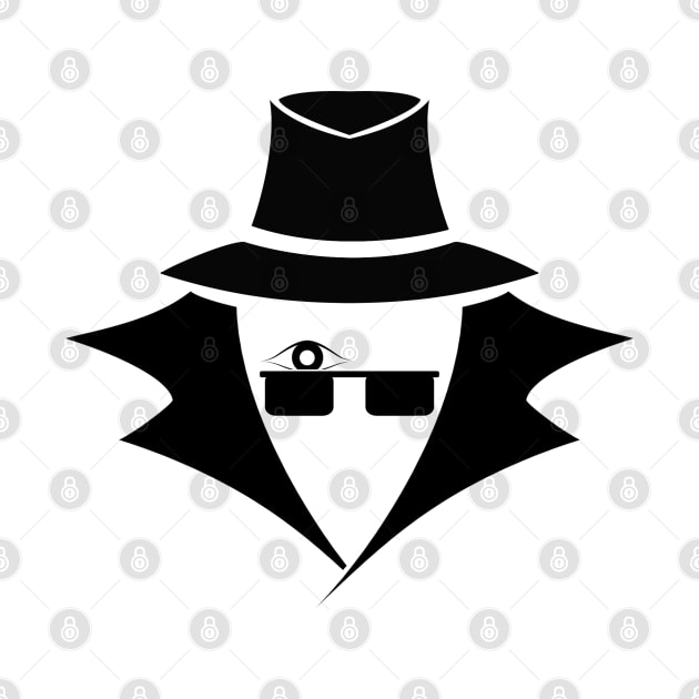 Mr. Eye: A Cybersecurity/Anonymity Icon (black) by McNerdic