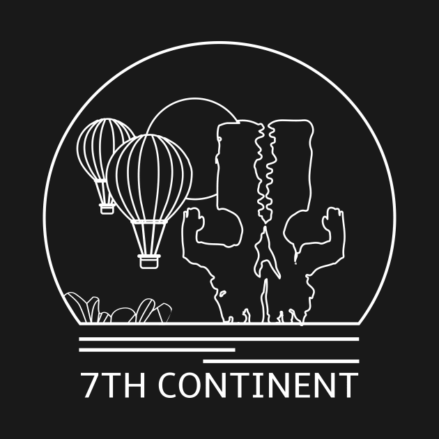 The 7th Continent Minimalist Line Drawing - Board Game Inspired Graphic - Tabletop Gaming  - BGG by MeepleDesign