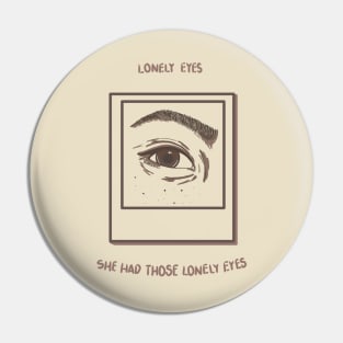 Lauv Lonely Eyes Pin