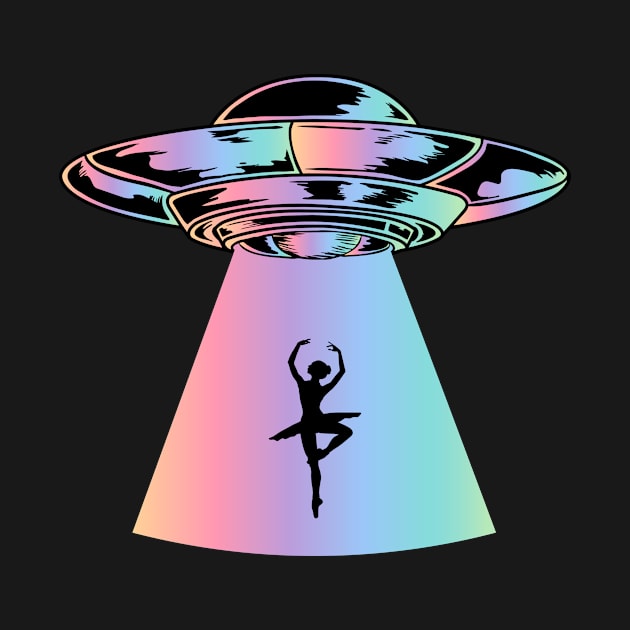 Ballerina And Ufo by sqwear