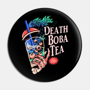 Death Bobba Tea Pin