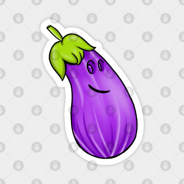 Eggplant Magnet by Kiry