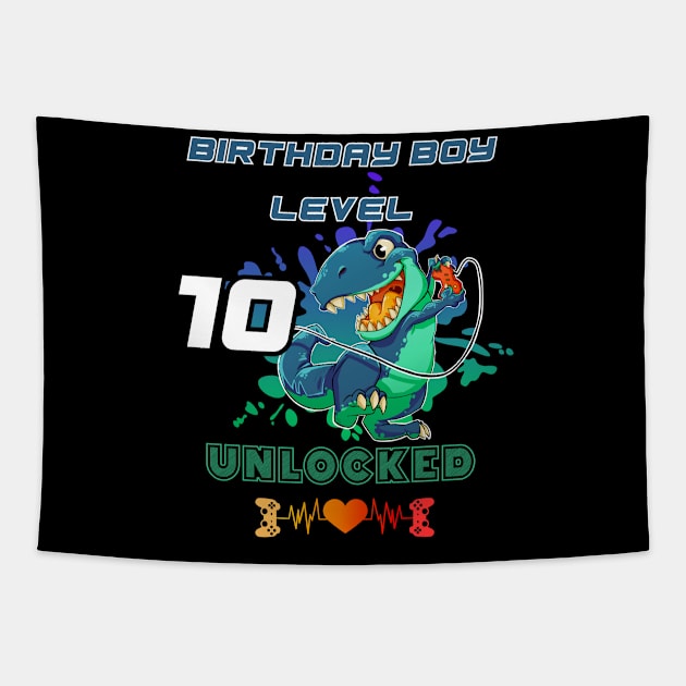 Birthday Boy Level 10 Unlocked Tapestry by DesingHeven