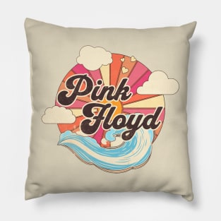 Pink Ocean Summer Pillow