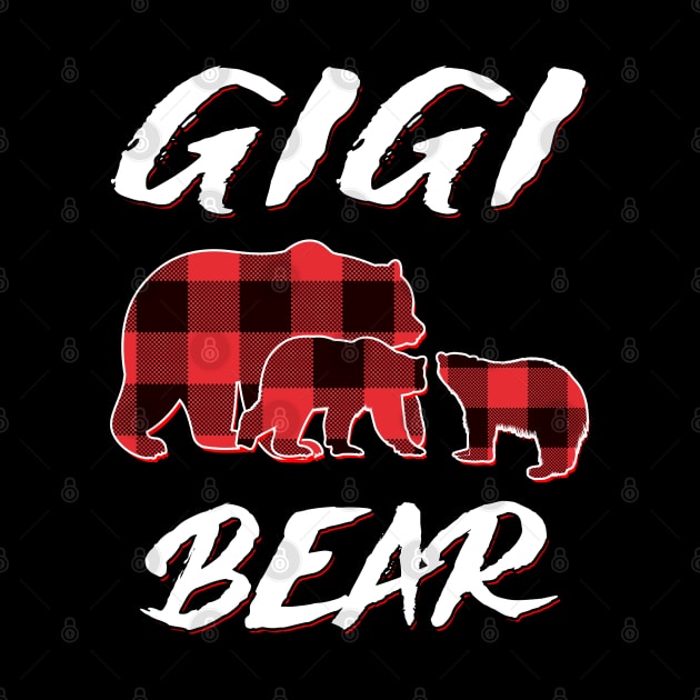 Gigi Bear Red Plaid Christmas Pajama Matching Family Gift by intelus