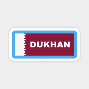 Dukhan City in Qatar Flag Magnet